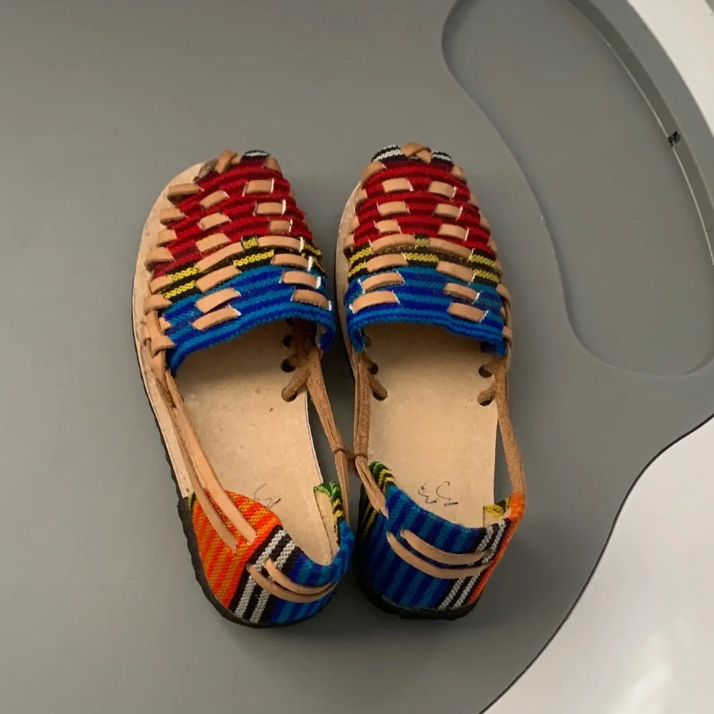 Tradicional shoes Colorful Woven Girl Sandals